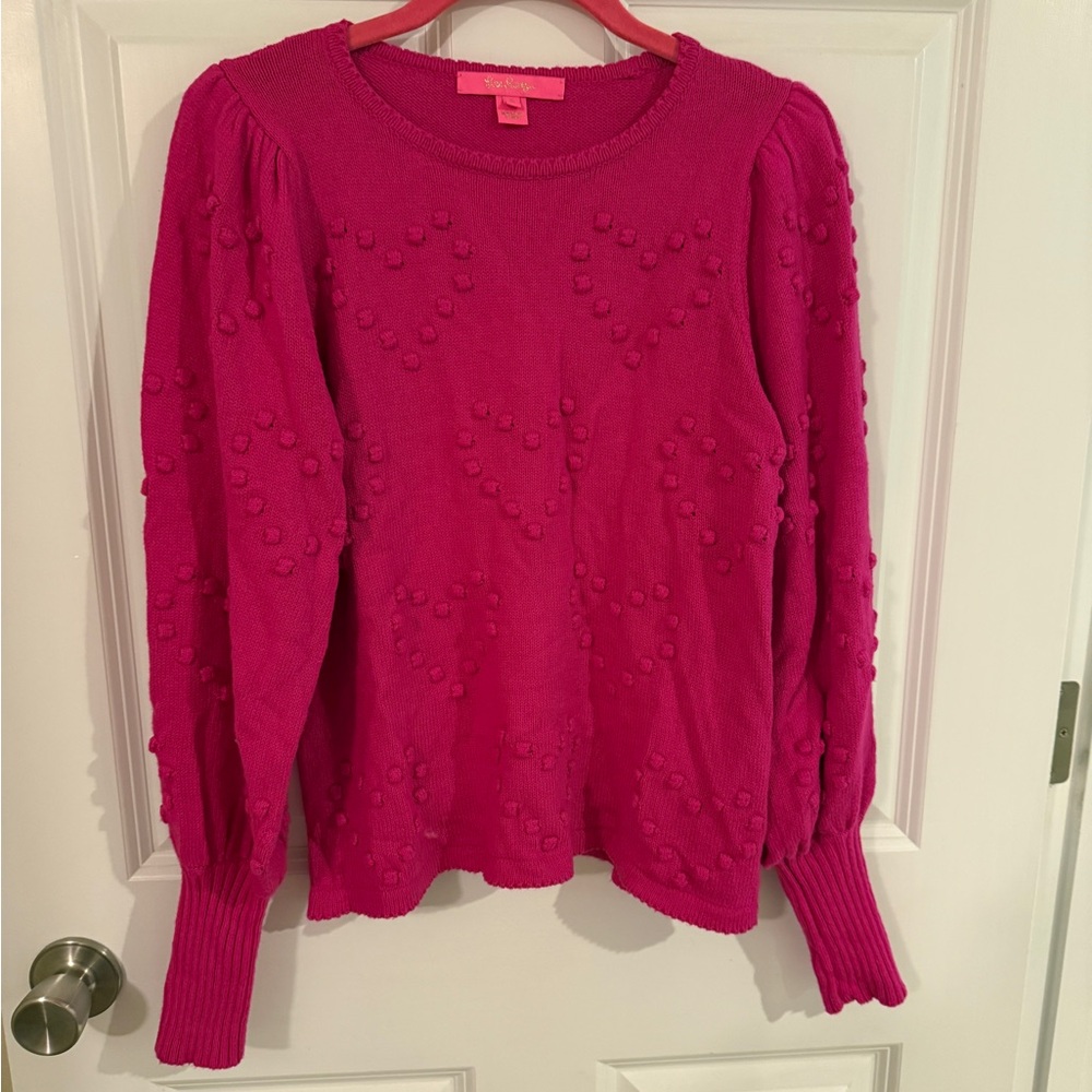 Lilly Pulitzer Heart Kippa Sweater